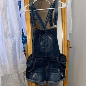 Denim Blue short Overalls
